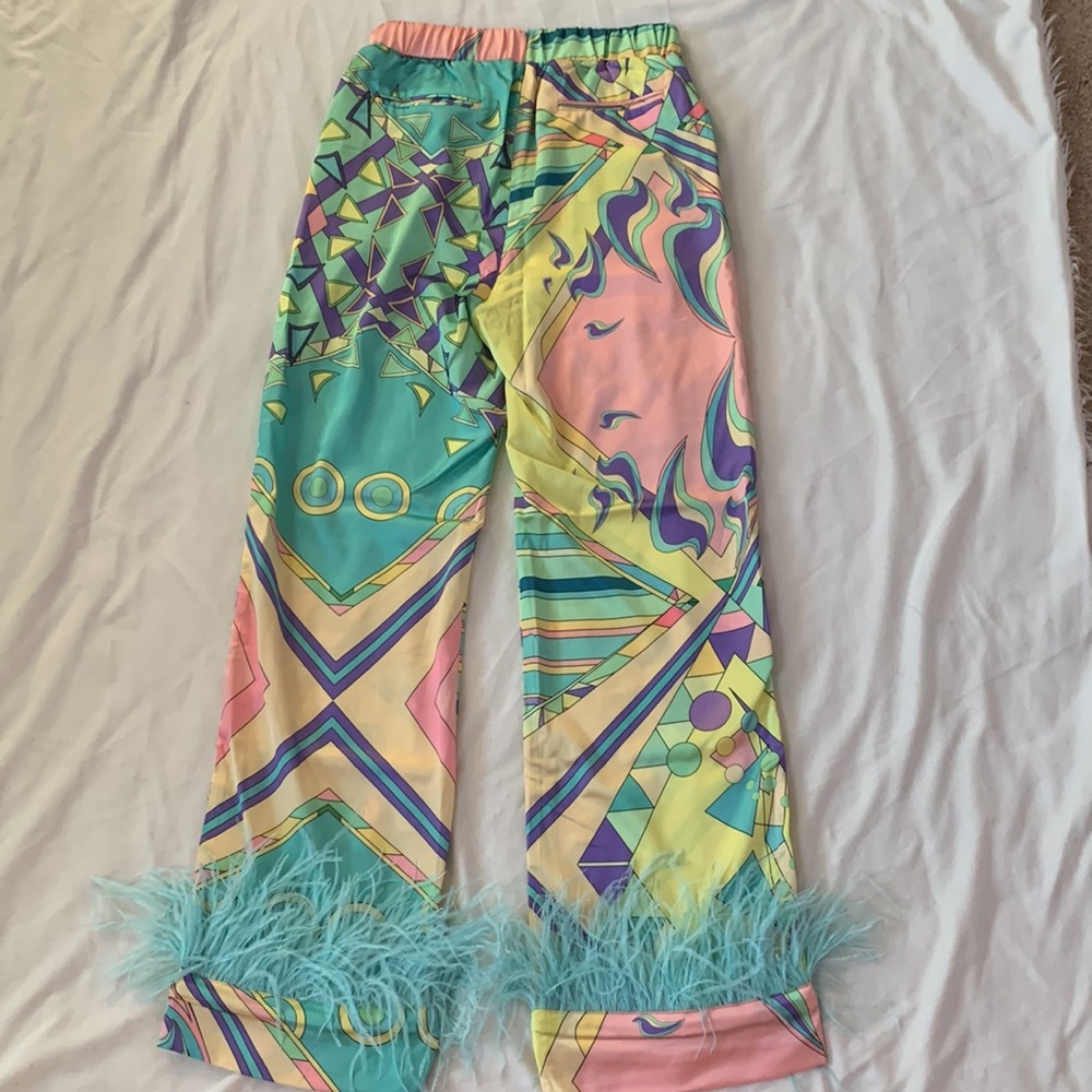 OCEANUS SILK BLAZER AND TROUSER SET - Picture 17 of 17